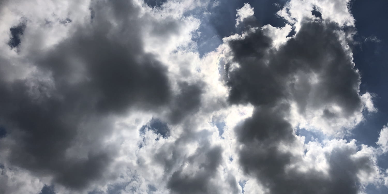 Clouds with dark greys and bright whites