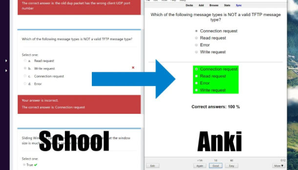 AnkiBatcher CLI interface converting quiz files to Anki flashcards