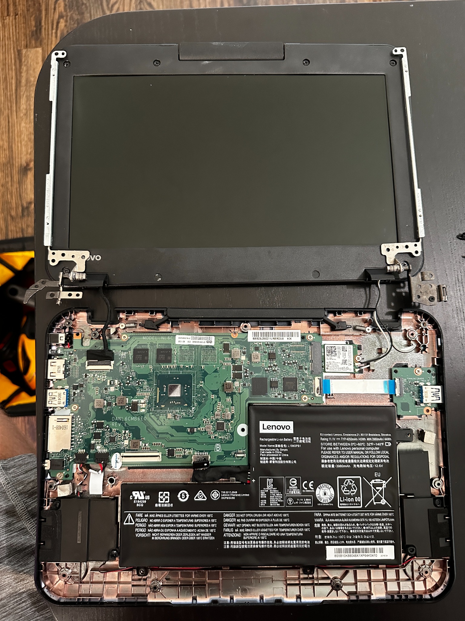 Reassembling with modified hinge mechanism