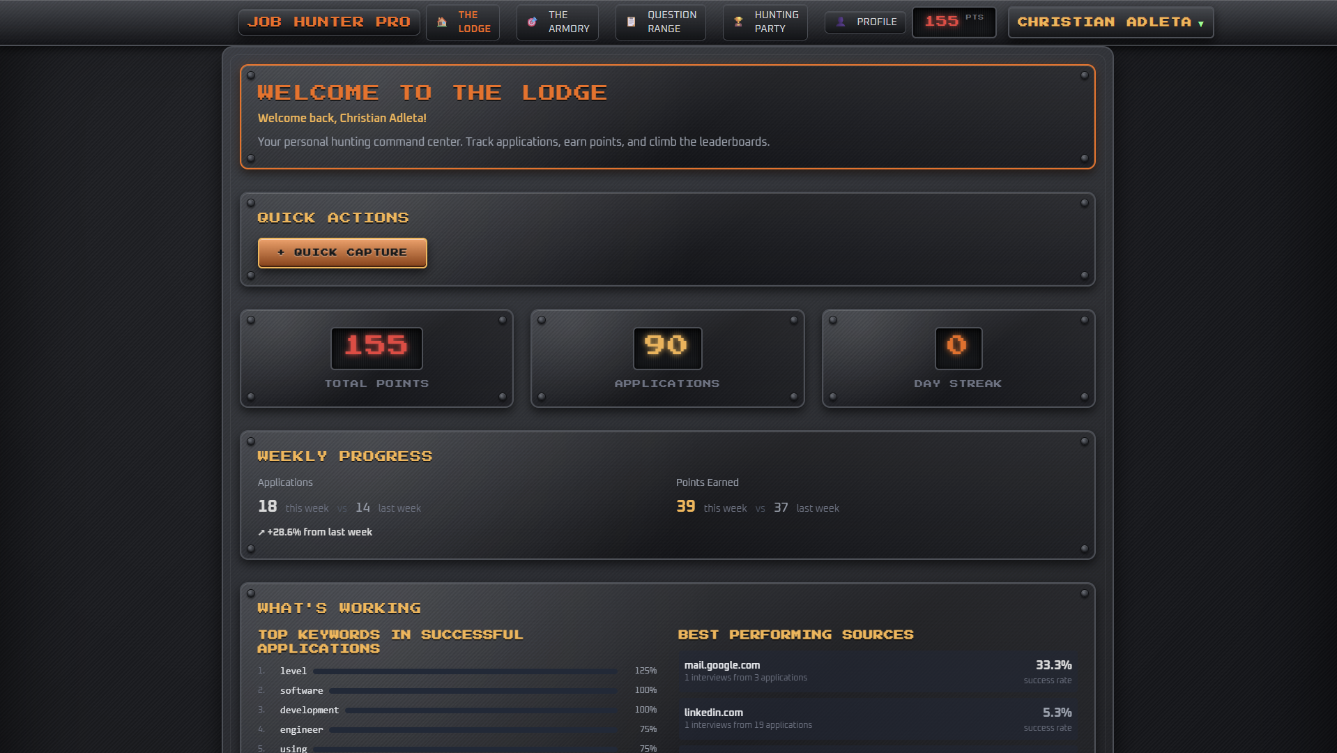 Big Job Hunter Pro Screenshot